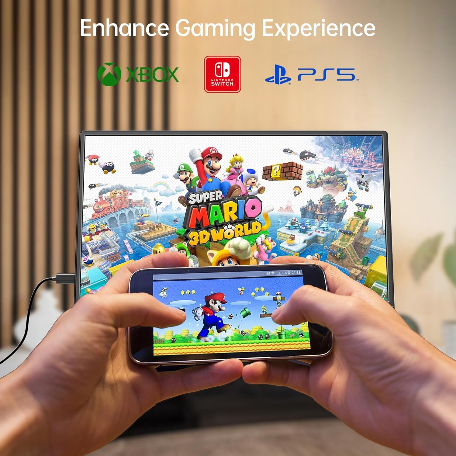 Monitor Port&aacute;til Yxk 15,6'' Full Hd 1080p Usb-c Hdmi image number 5.0