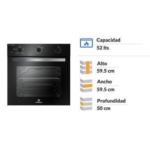 Horno Empotrado Mademsa Om6tb / 52 Litros