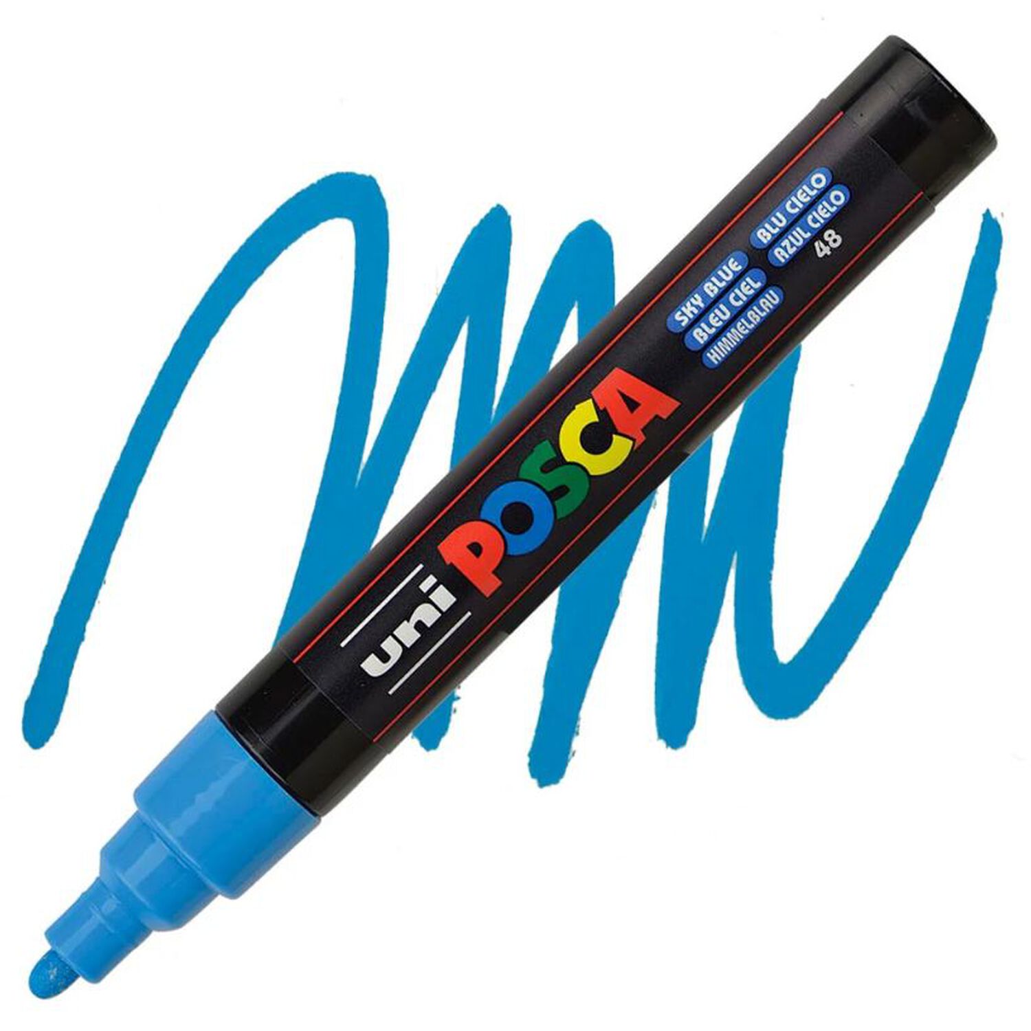 Marcador Acr&iacute;lico Azul Cielo 5m Posca image number 0.0