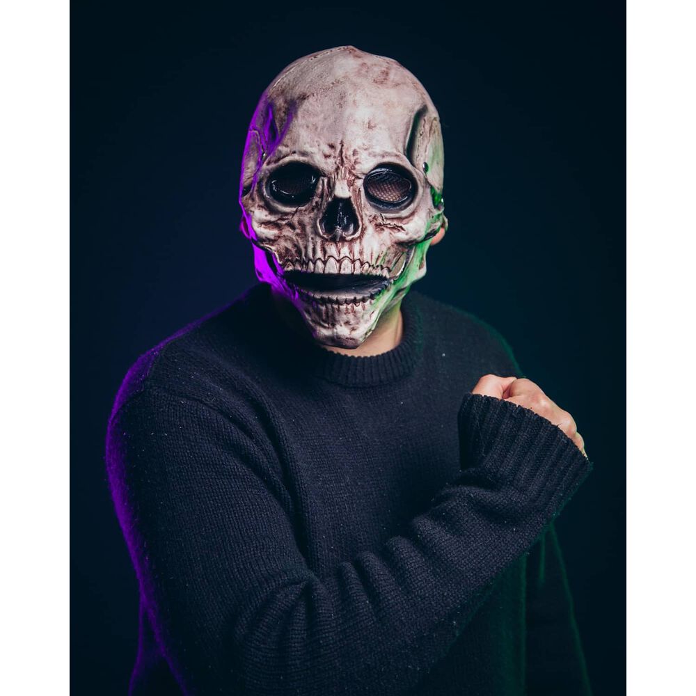 Mascara Calavera De Terror Realista Halloween image number 4.0