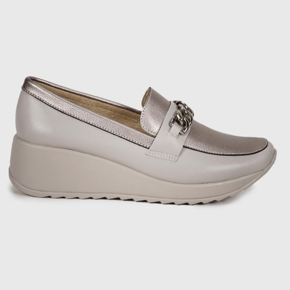 Mocasín Cuero Venisia Bronce image number 1.0
