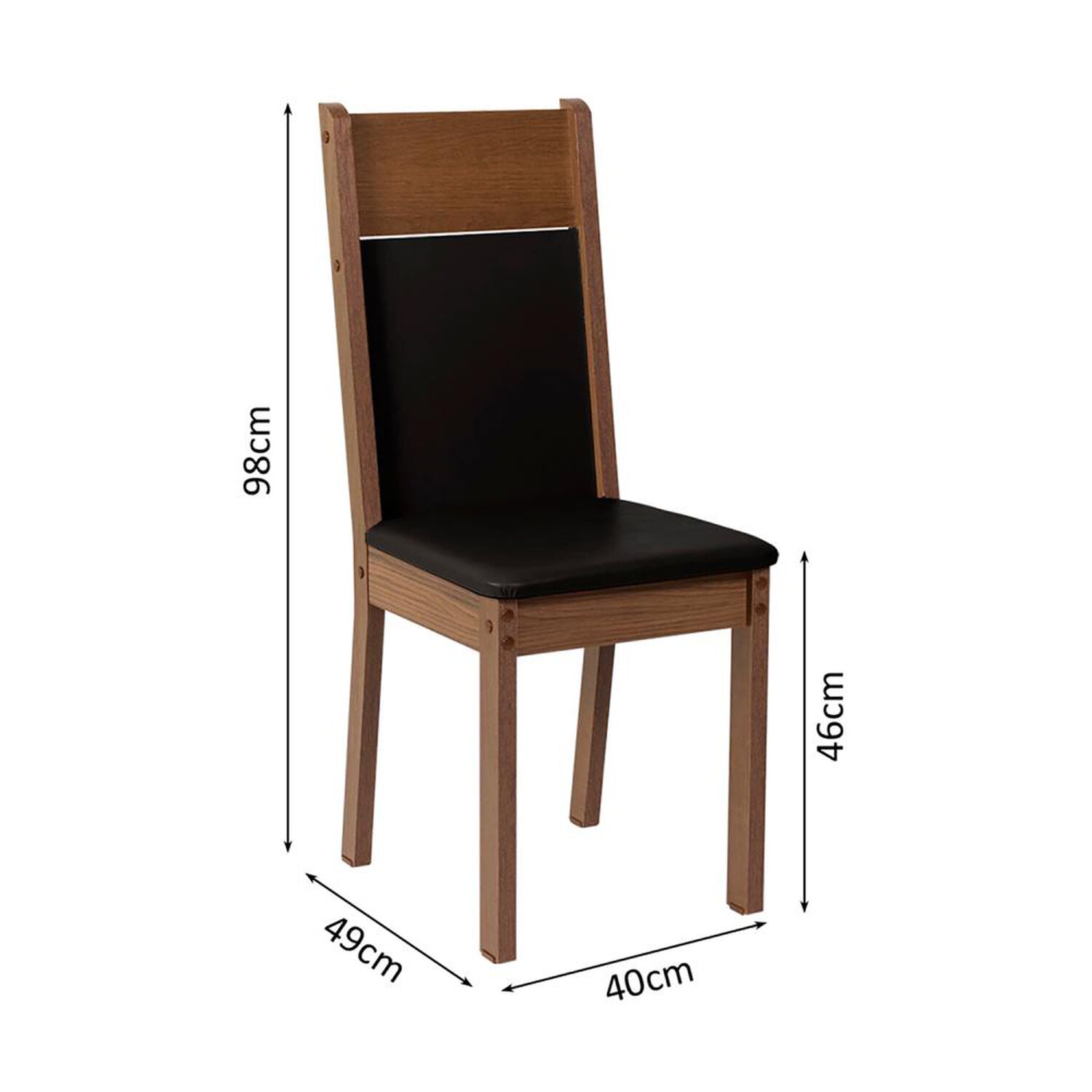 Juego De Comedor Vekkahome Lola / 4 Sillas image number 2.0