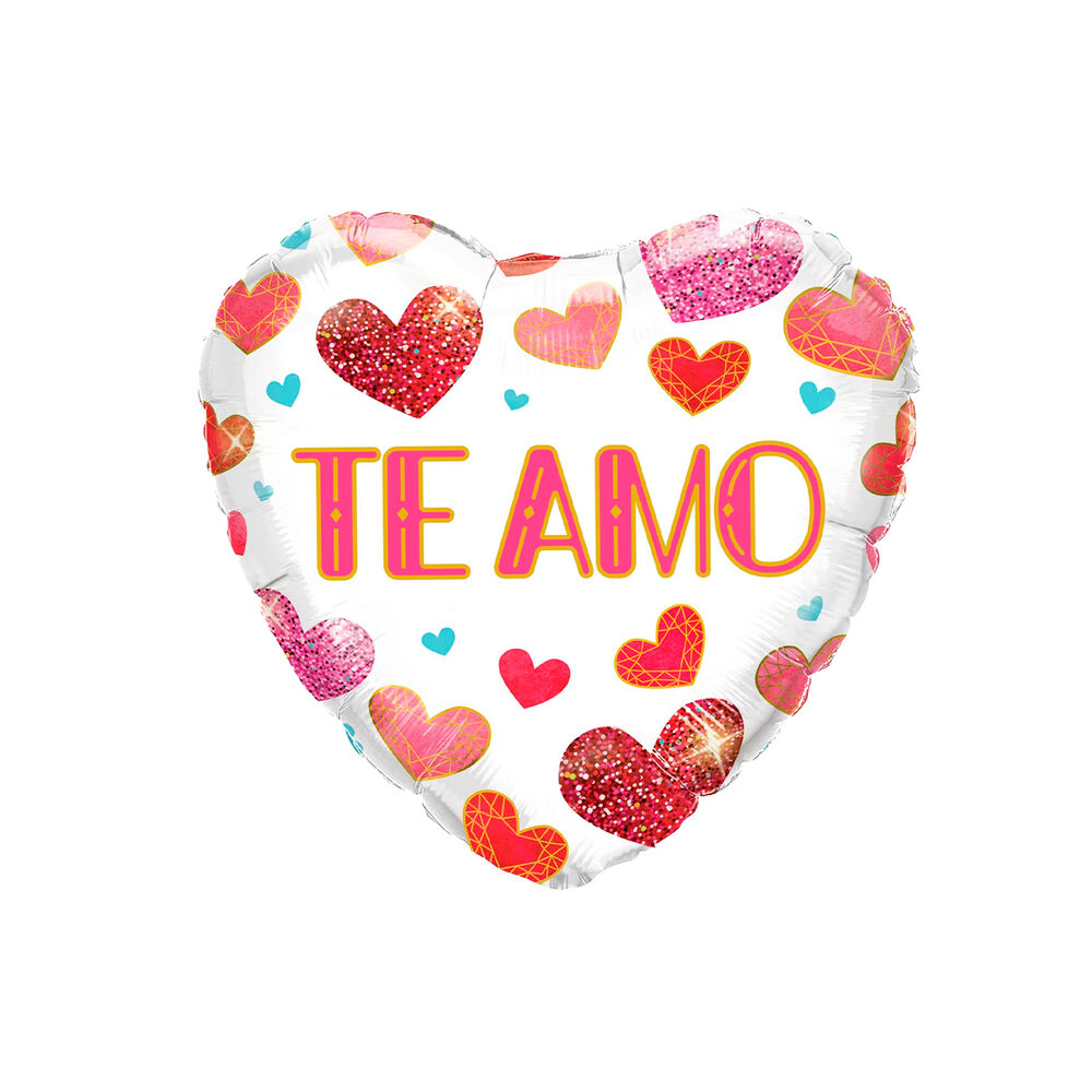 Set 5 Globos Corazon Impreso San Valentin Big Party image number 2.0