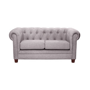 Sofa Florencia 2 Cuerpos Lino Gris Claro