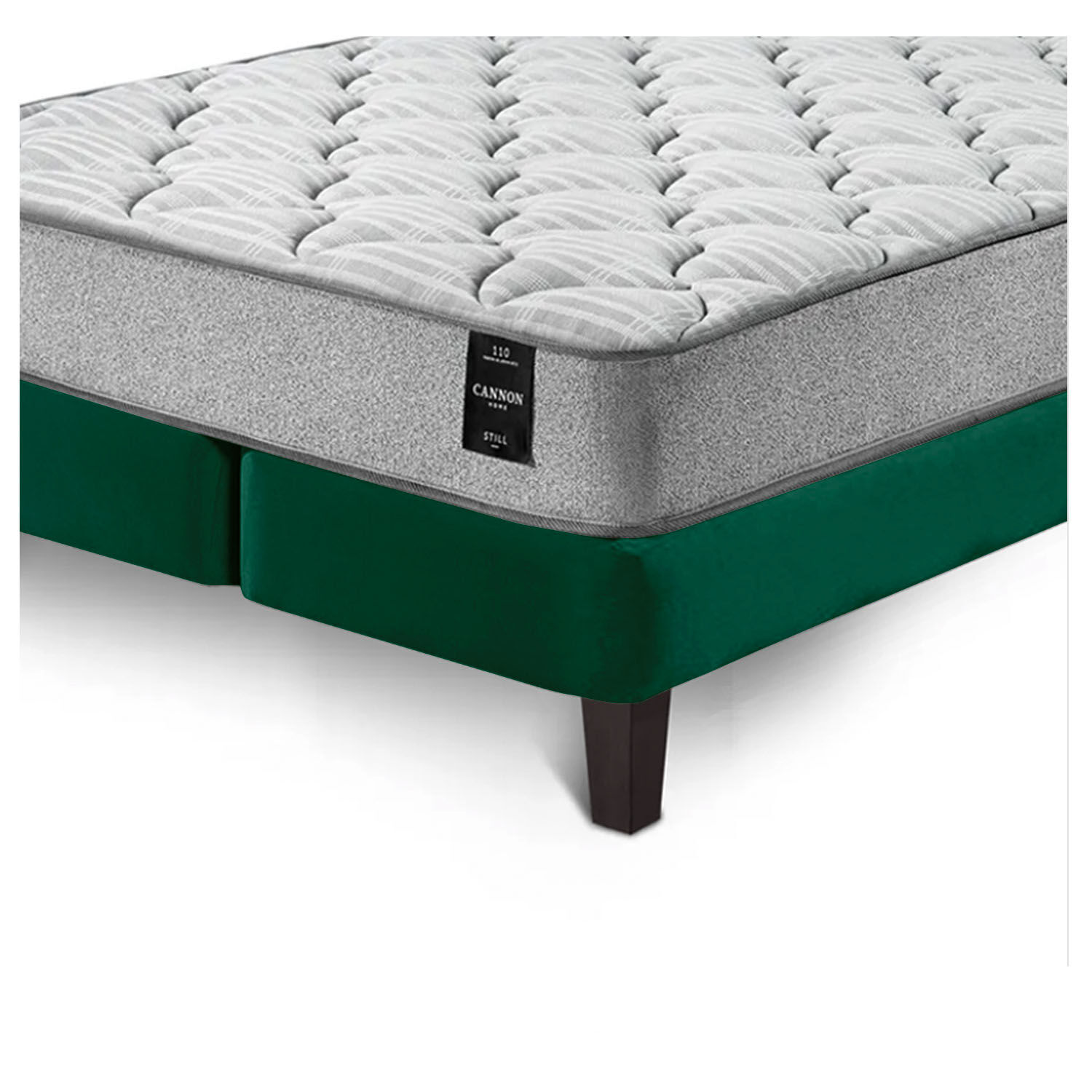 Combo Cama Cannon 2 Plazas Textil + Respaldo Tela Verde image number 7.0