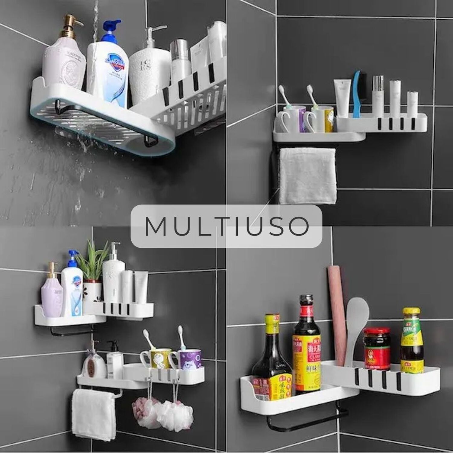 Organizador Esquinero Ajustable Multiuso Para Ba&ntilde;o Y Cocina image number 1.0