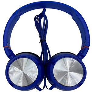 Audífono Plus Extra Bass Azul Con Cable