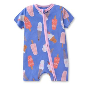 Enterito Corto 100% Algod&oacute;n Beb&eacute; Ni&ntilde;a 6 A 24 Meses Ice Cream