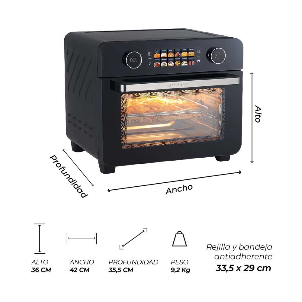 Horno Freidora De Aire Smart Edition 25 Litros Kitchen-it image number 8.0