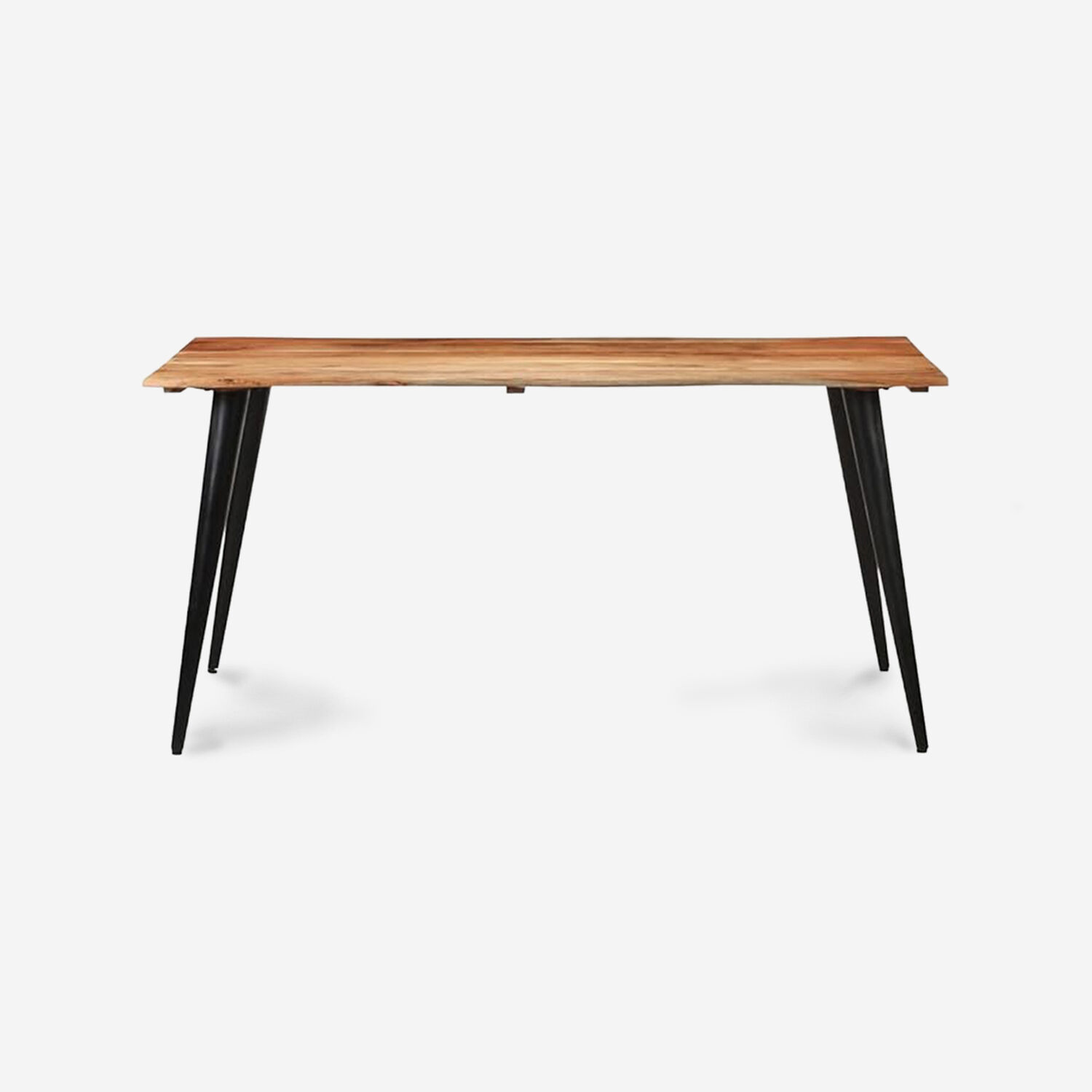 Mesa Aneto Dise&ntilde;o Org&aacute;nico Con Cubierta De Madera Y Patas Met&aacute;licas image number 2.0