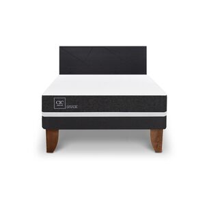 Cama Europea Cic Ortopedic / 2 Plazas / Base Normal + Respaldo