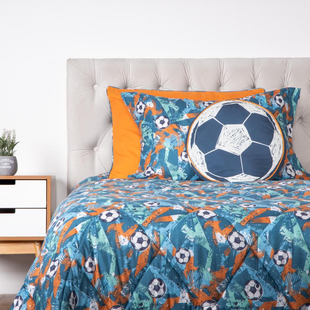 Set Plumón + Almohada + Cojín Casaideal Kids Soccer S / 1.5 Plazas image number 0.0