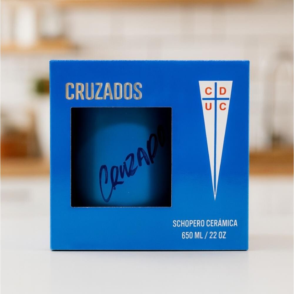 Schopero Ceramica Universidad Cat&oacute;lica Cruzados 650ml 22 Oz image number 4.0
