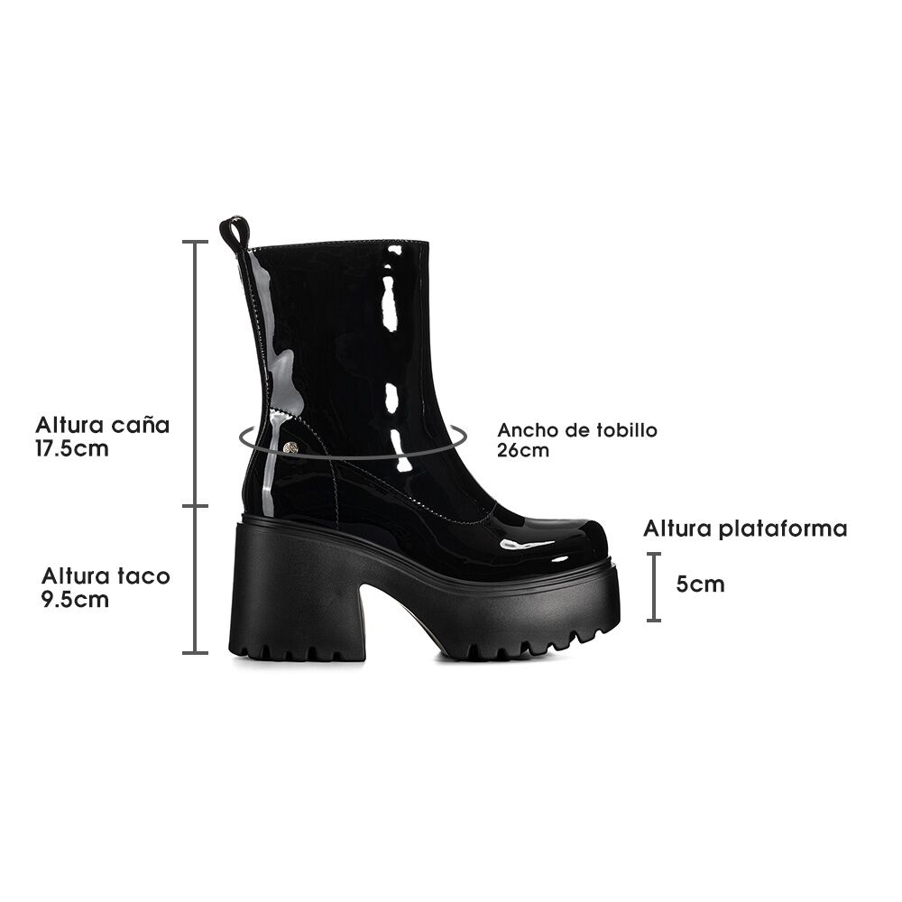 Botin Negro Casual Mujer Weide Czy589 image number 5.0