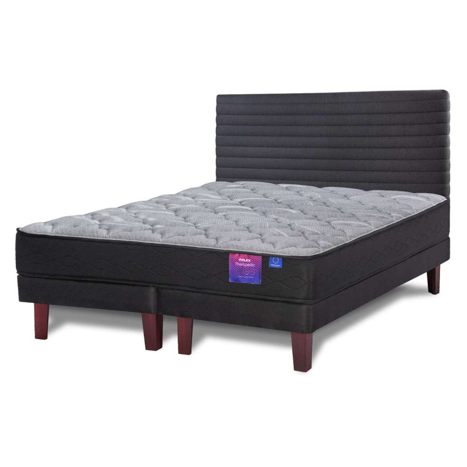 Cama Europea Flex Therapedic Plus / King / Base Dividida + Respaldo image number 0.0