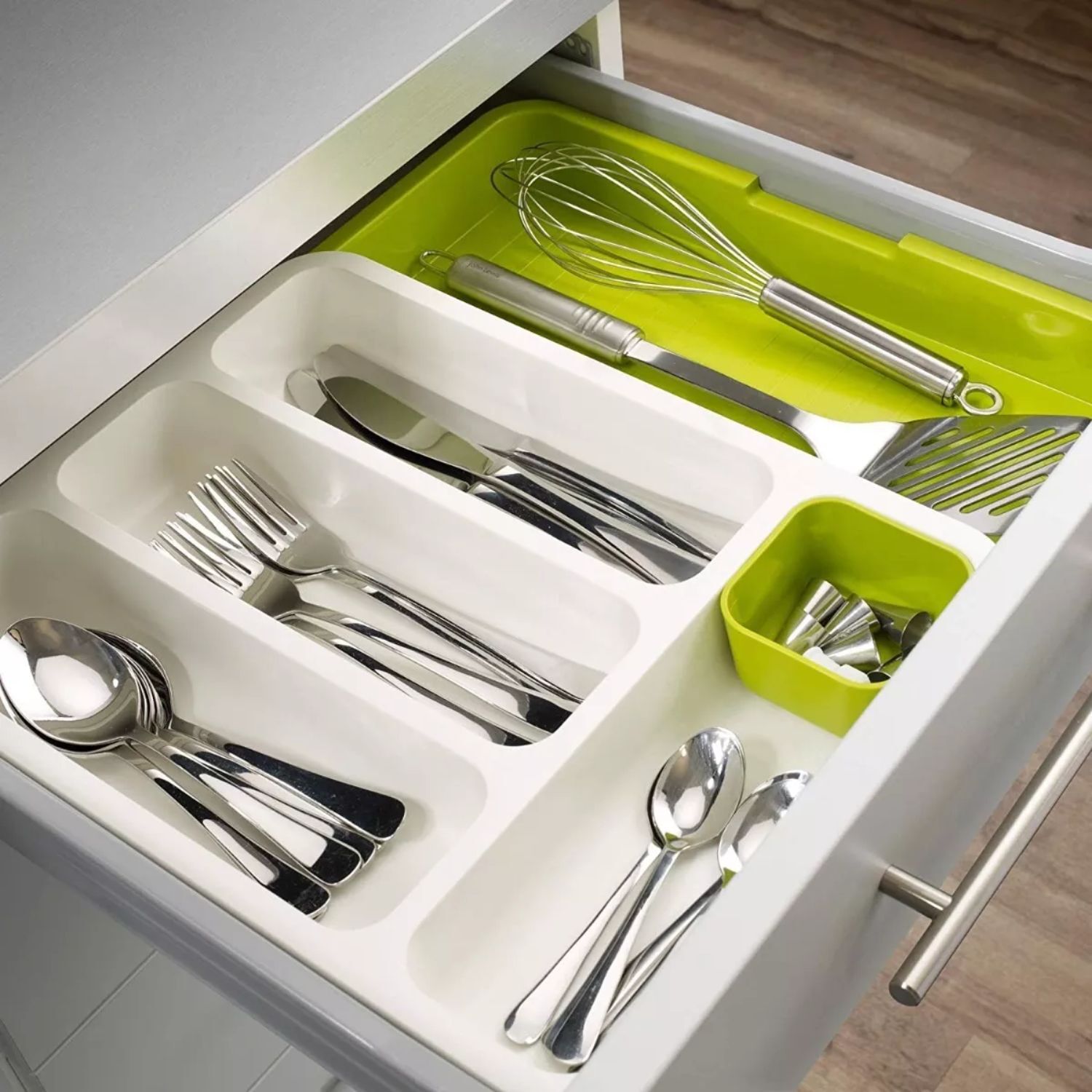 Organizador De Cubiertos Extensible Ajustable Para Cajones image number 3.0