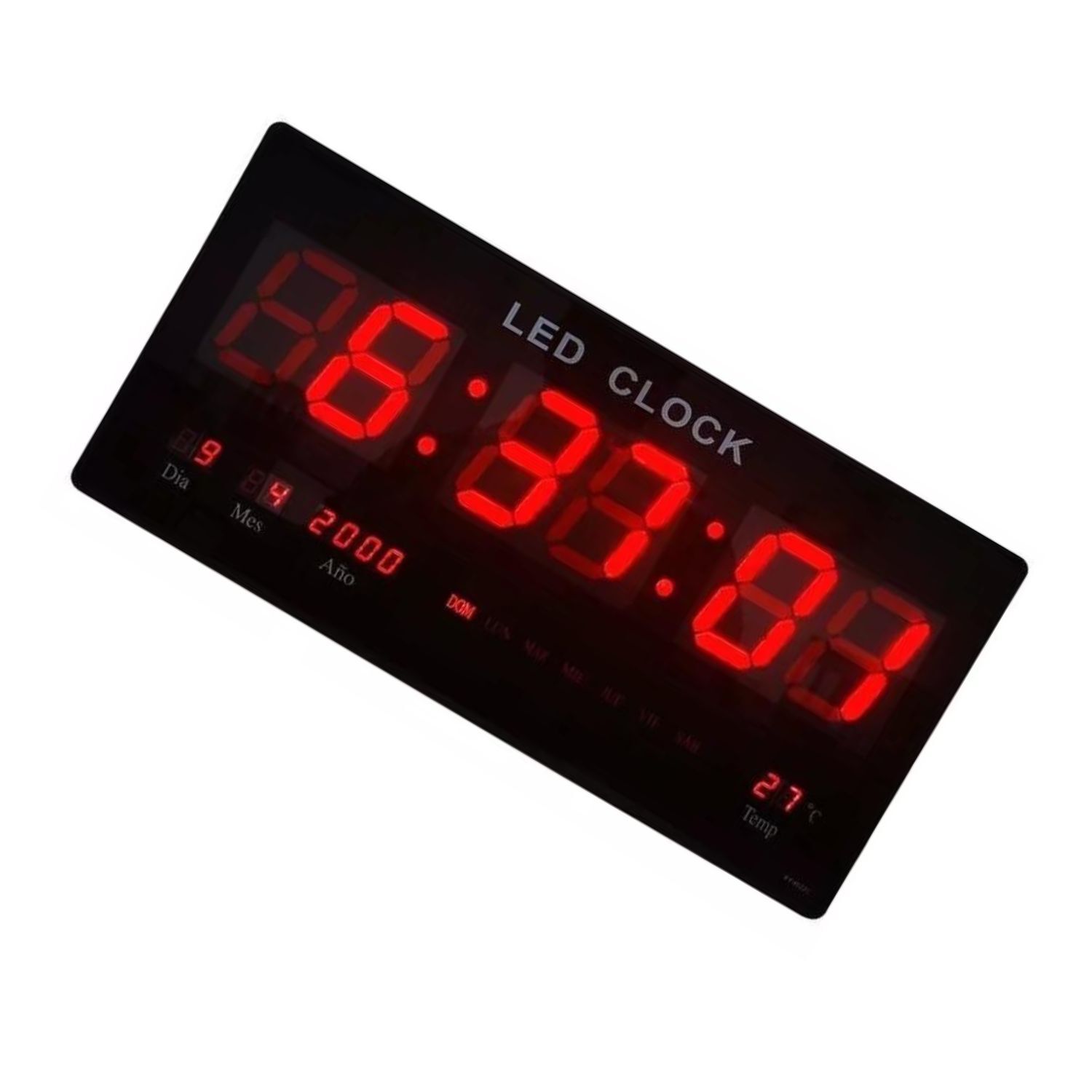 Reloj De Pared Grande Digital Led Con Temperatura Y Fecha image number 4.0