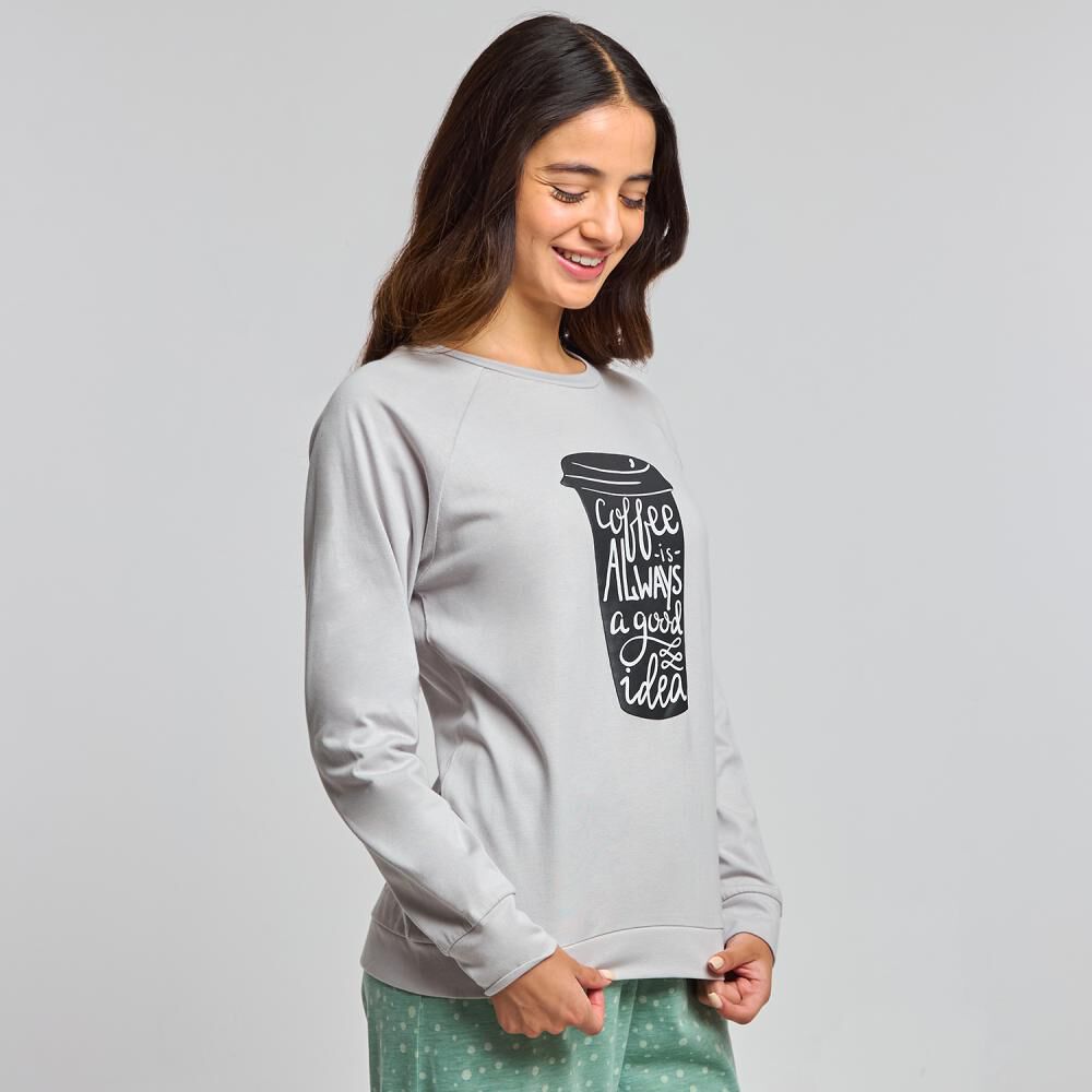 Polera De Pijama Manga Larga Mujer Freedom image number 2.0