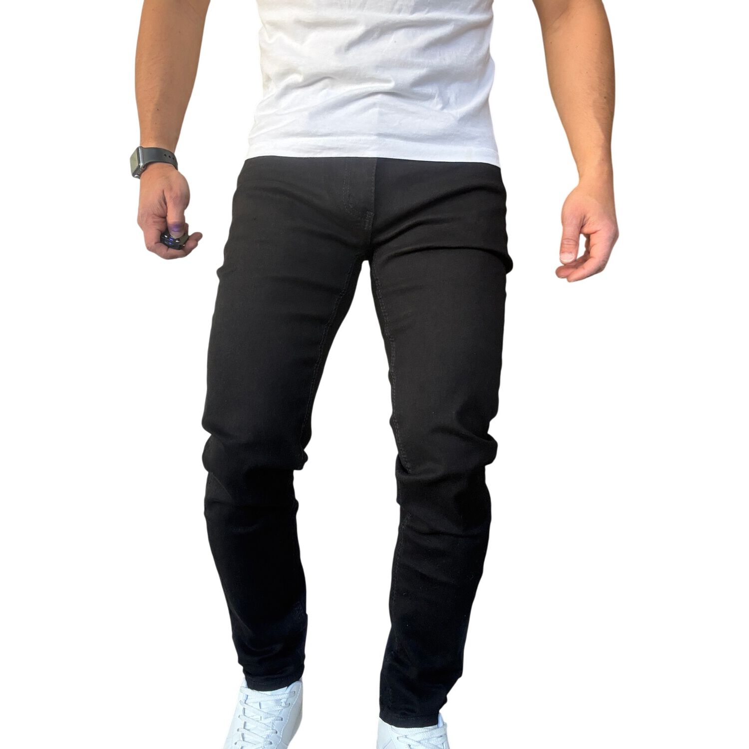 Jeans Slim Fit Negro image number 4.0