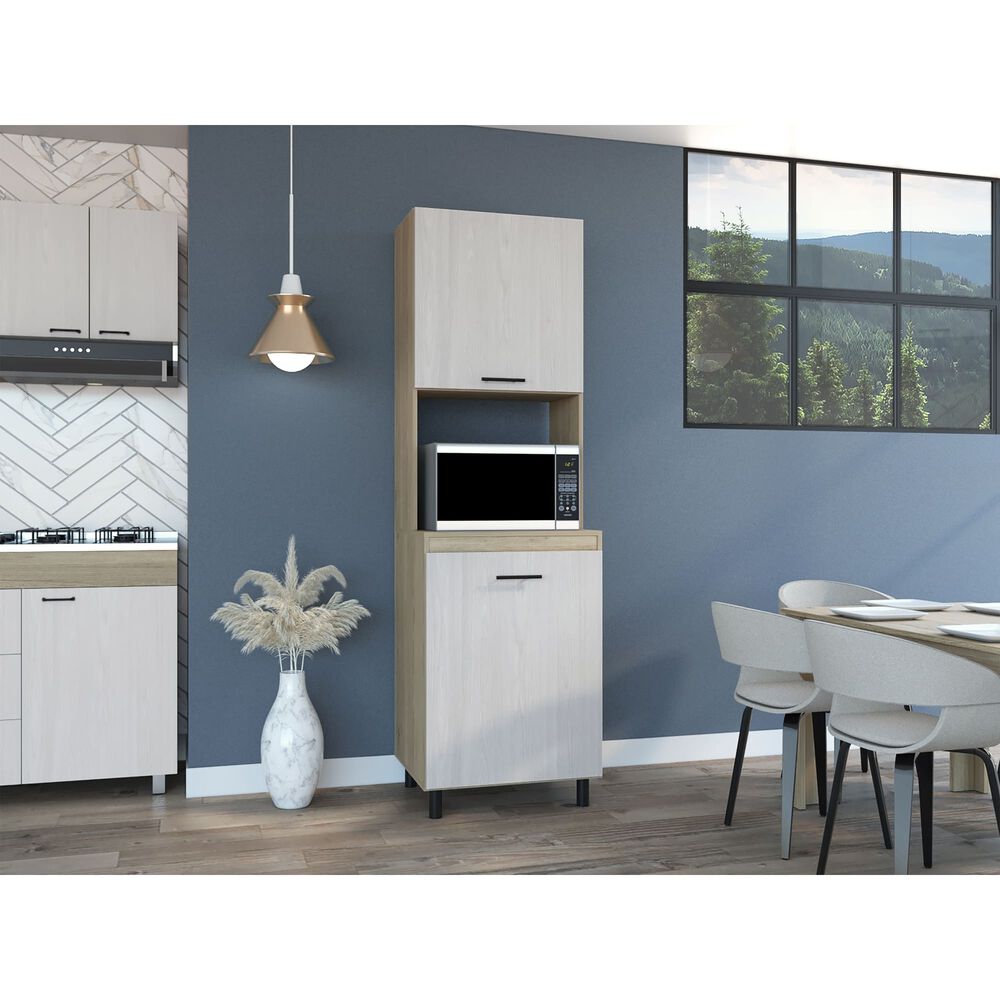 Mueble Microondas 2 Puertas 3 Repisas Fm-006e Beige image number 6.0