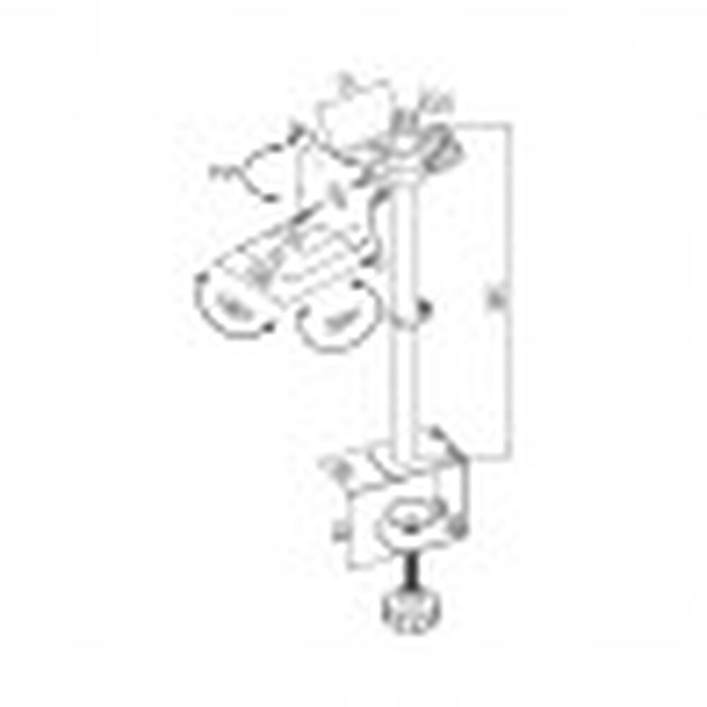 Soporte Para Monitor -13 "a 27" Orilla De Mesa 8kg Bm811 - Brasforma image number 2.0