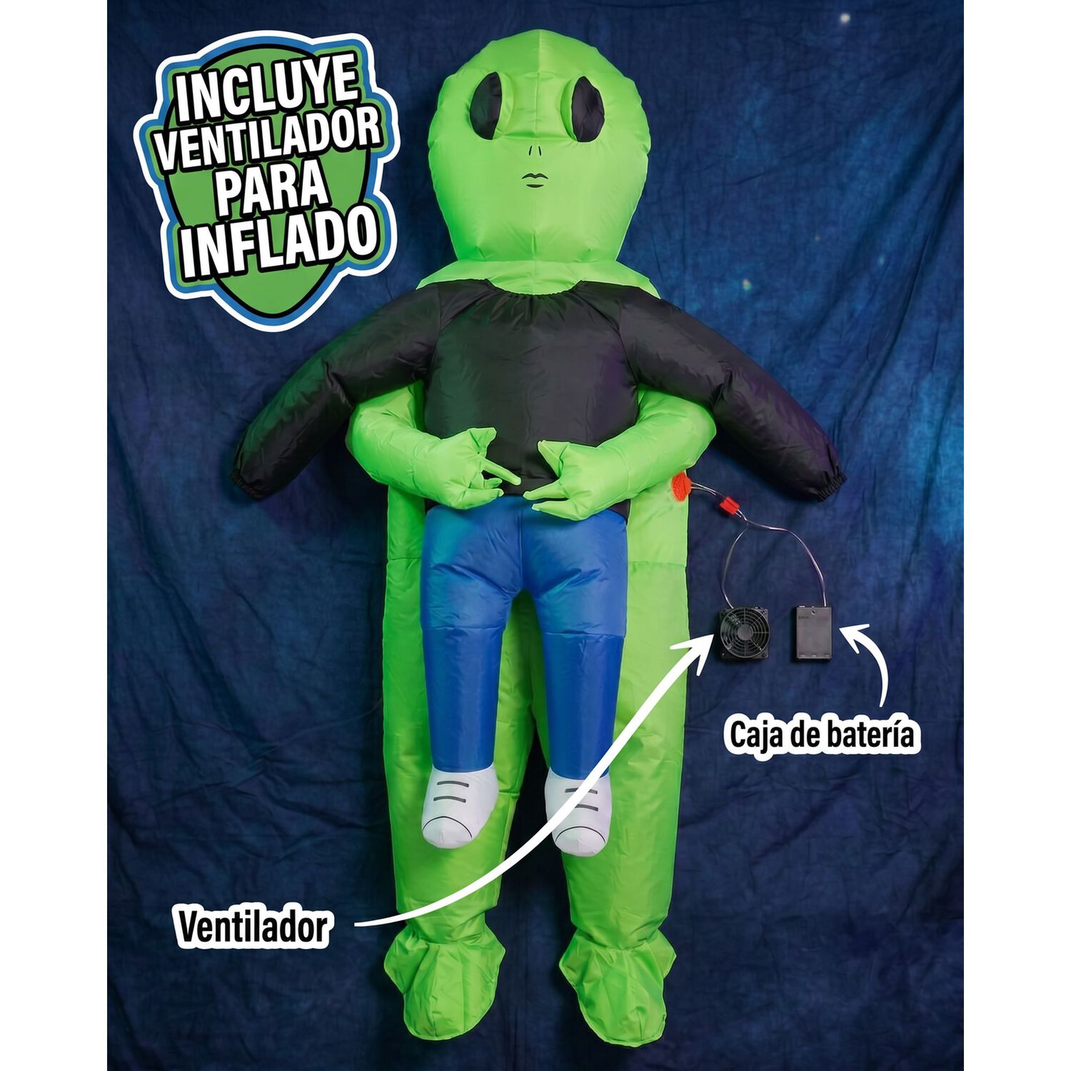Disfraz Inflable Marciano Para Ni&ntilde;os image number 7.0