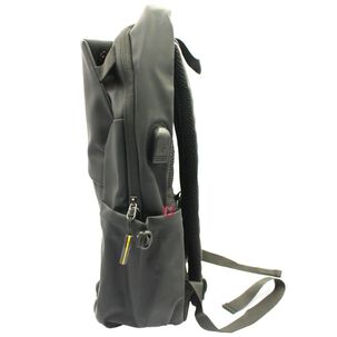 Mochila Negra Impermeable Con Cierre Delantero - Ps