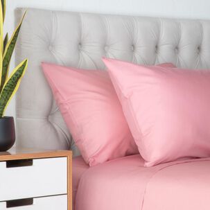 Juego De S&aacute;banas Belle Noite Liso / 2 Plazas / 144 Hilos