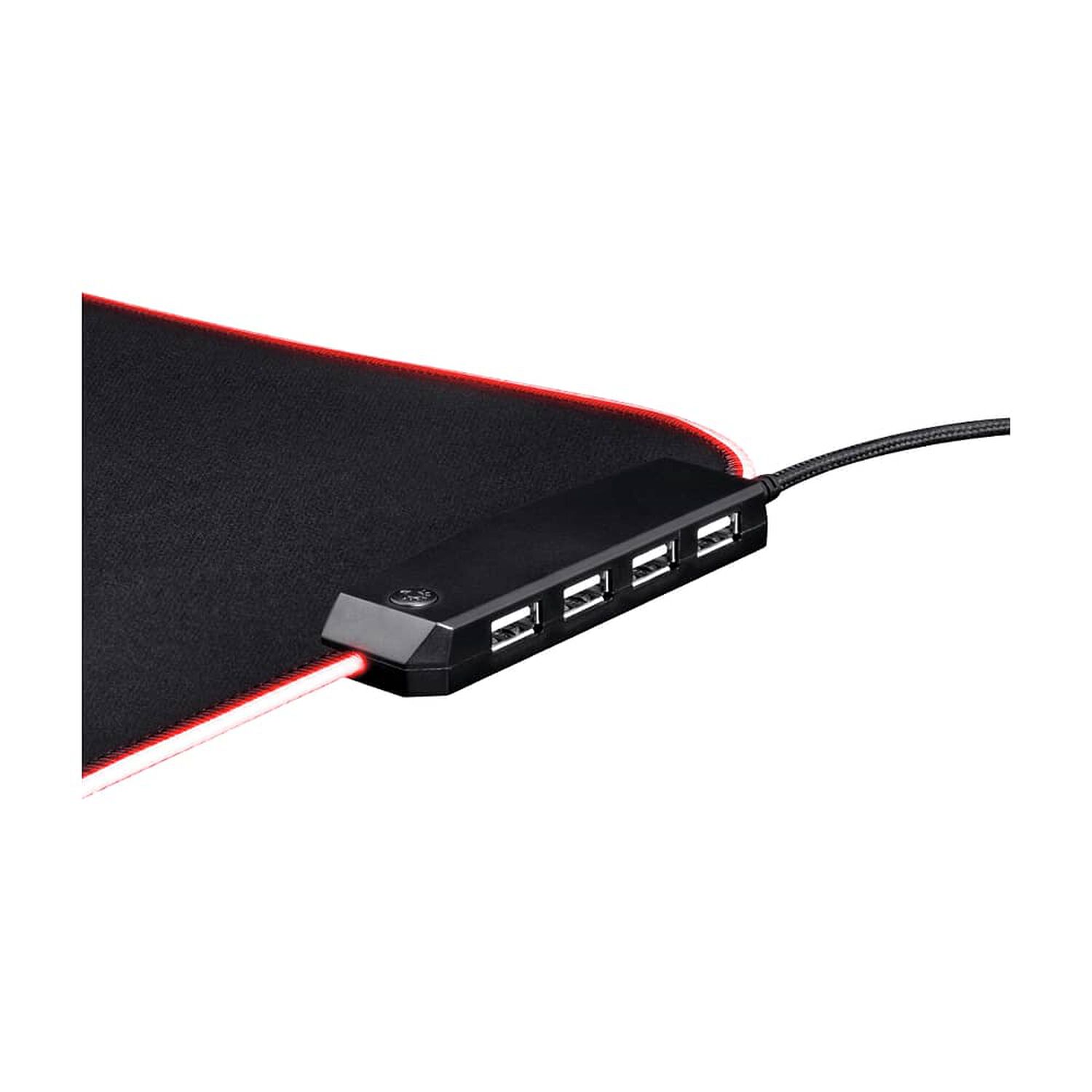 Mouse Pad Gamer Trust Glide L Rgb Con Hub Usb 4 Puertos image number 3.0
