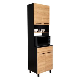 Mueble Para Microondas Caf&eacute; Claro 210x60x49,1 Cm