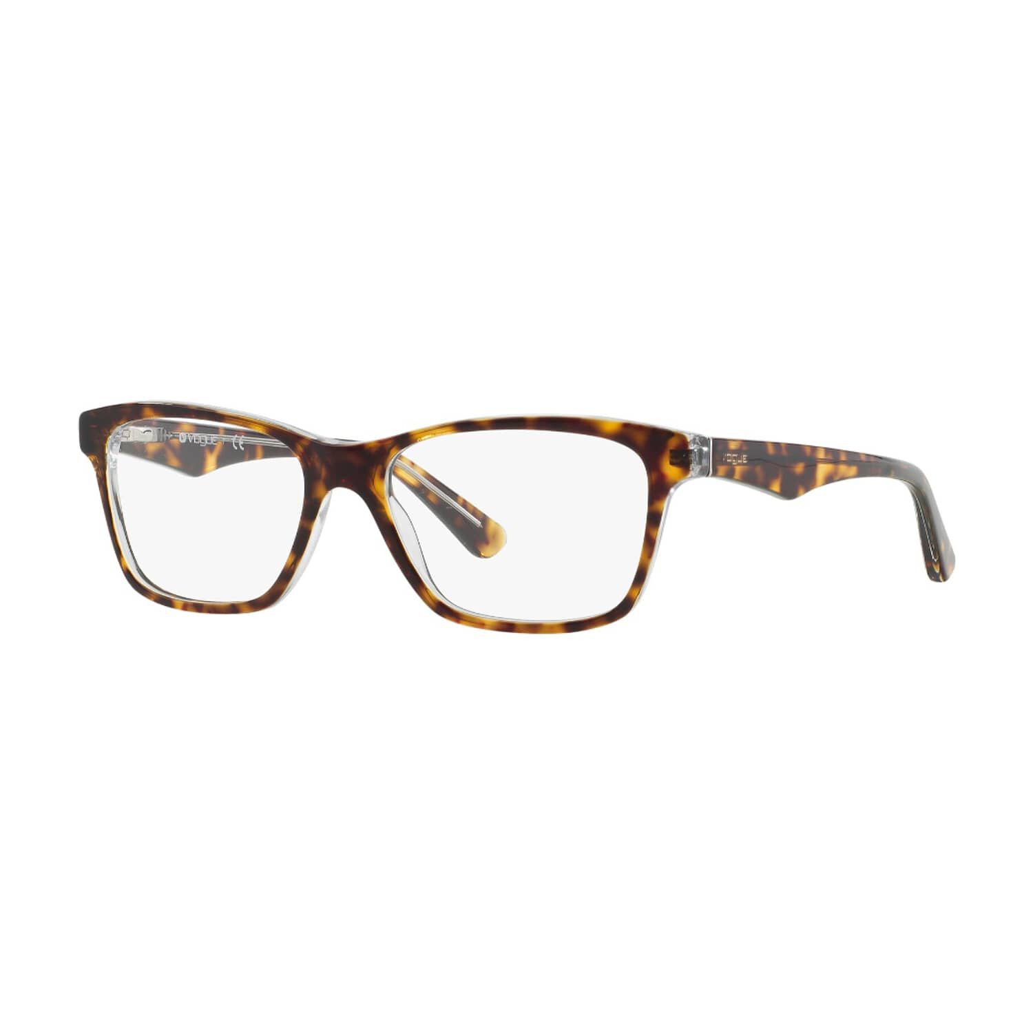 Lentes &Oacute;pticos Top Havana/transparent Vogue Eyewear image number 1.0