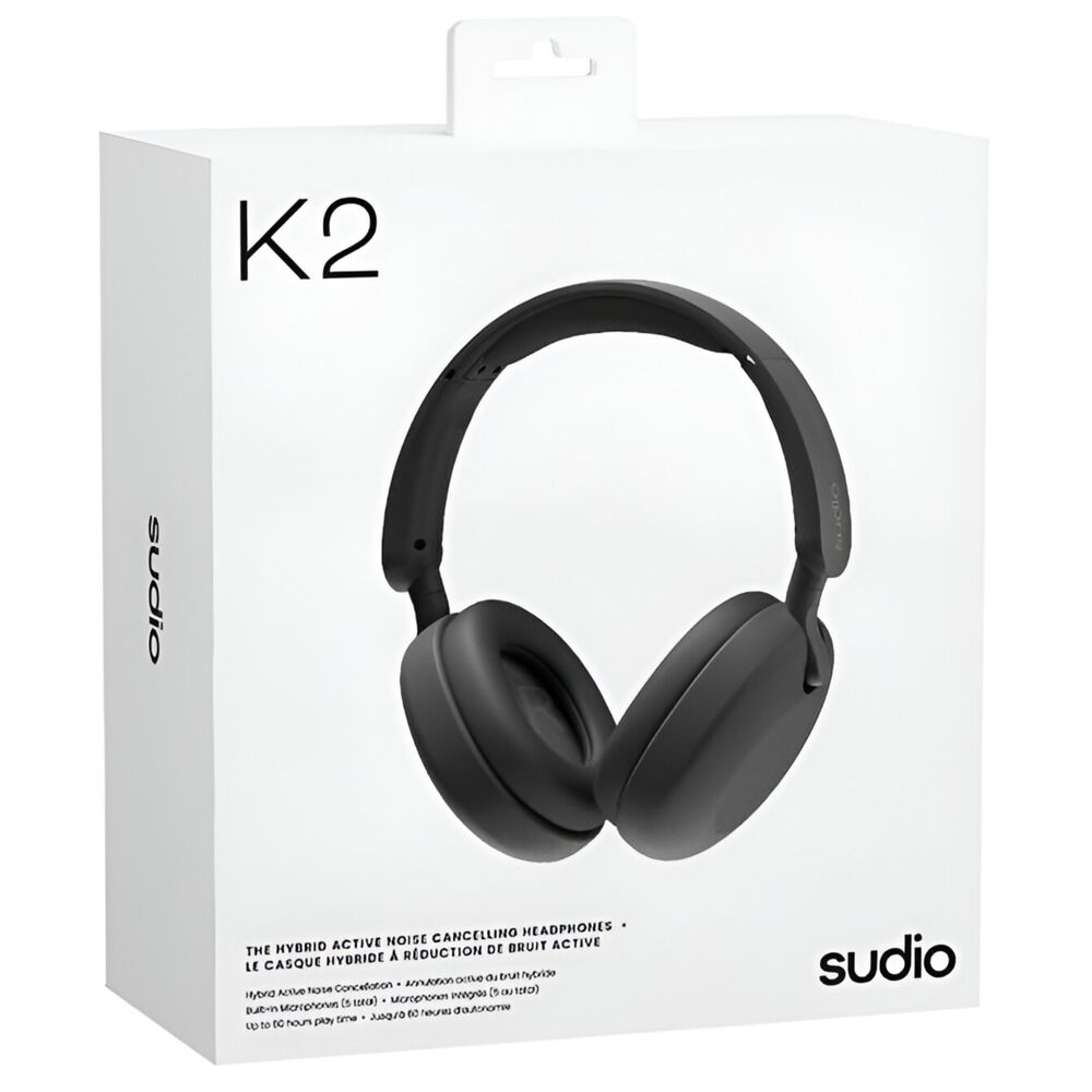 Audífonos Sudio Premium K2 Bt Hybrid Anc Black 60h Autonomía image number 0.0
