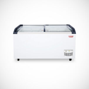 Congelador Dual Tipo Isla Vidrio Curvo De 470 L