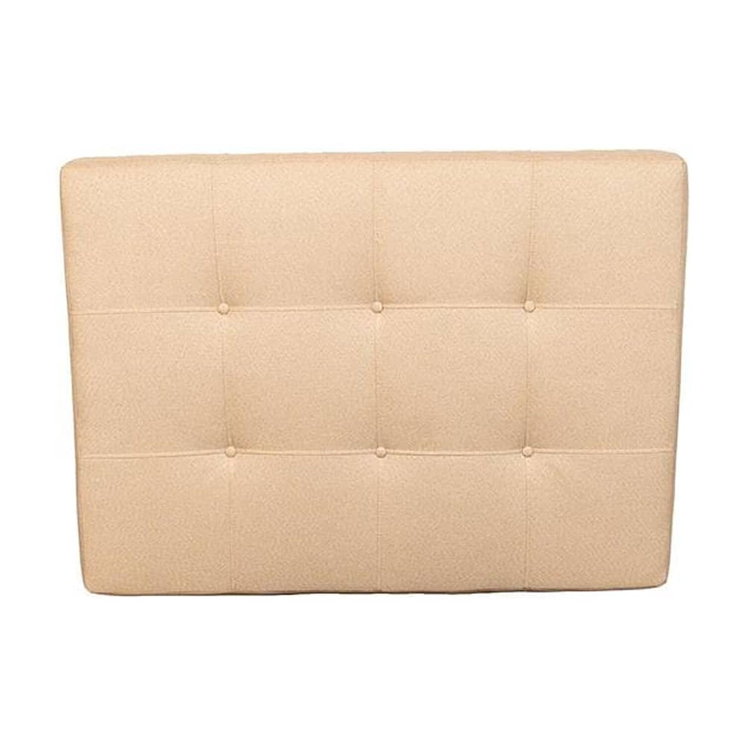 Respaldo Plaza Y Media Lino Beige image number 1.0