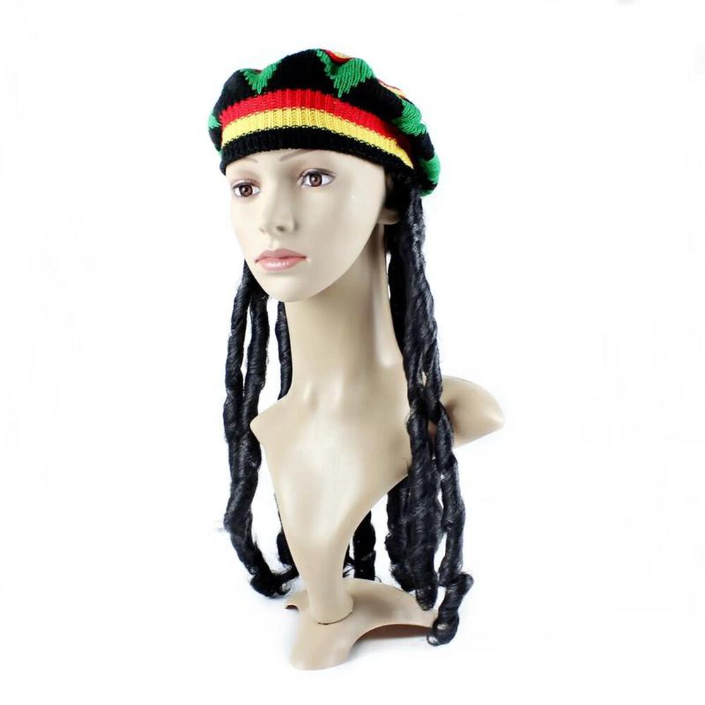 Gorro Reggae Bob Marley Con Peluca Cotillon Disfraz image number 3.0