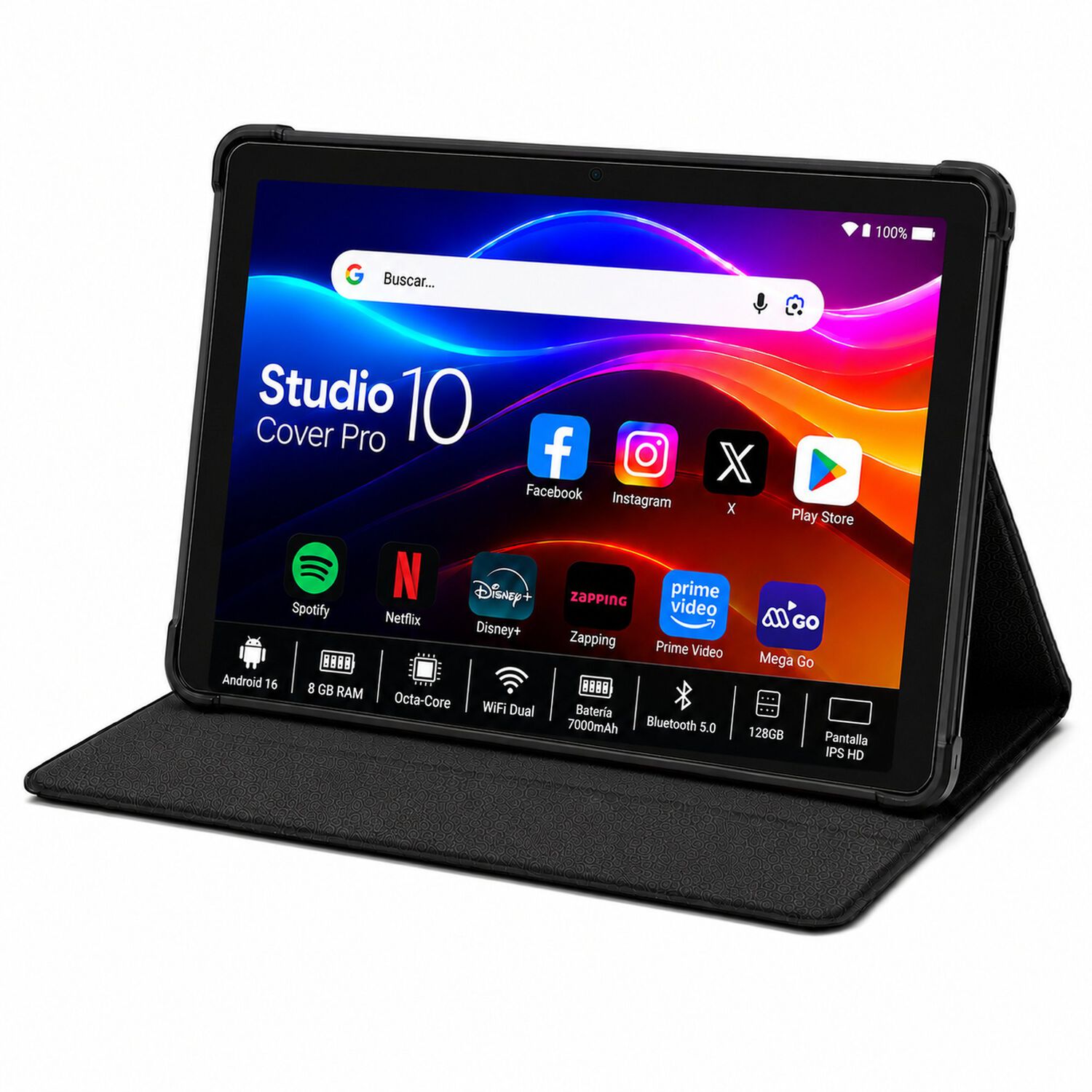 Tablet 10" Android 16 Octa-core / 8gb Ram/ 128gb image number 0.0
