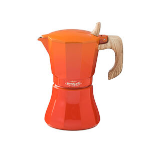 Cafetera Italiana Induccion Petra Orange 6 Tazas Oroley
