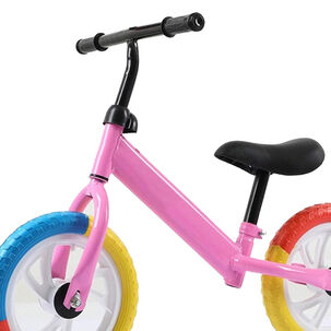 Bicicleta Equilibrio Sin Pedales Infantil Aprendizaje Rosada