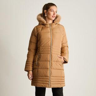Parka Con Capucha Con Pelos Mujer Lorenzo Di Pontti