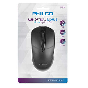 Mouse Óptico Philco 1000 Dpi Usb