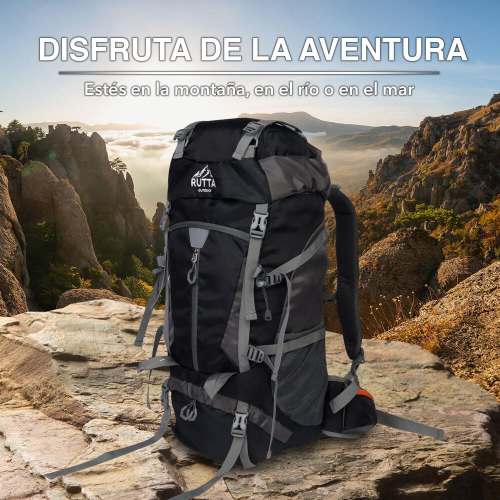 Mochila Camping 65l Negro image number 4.0