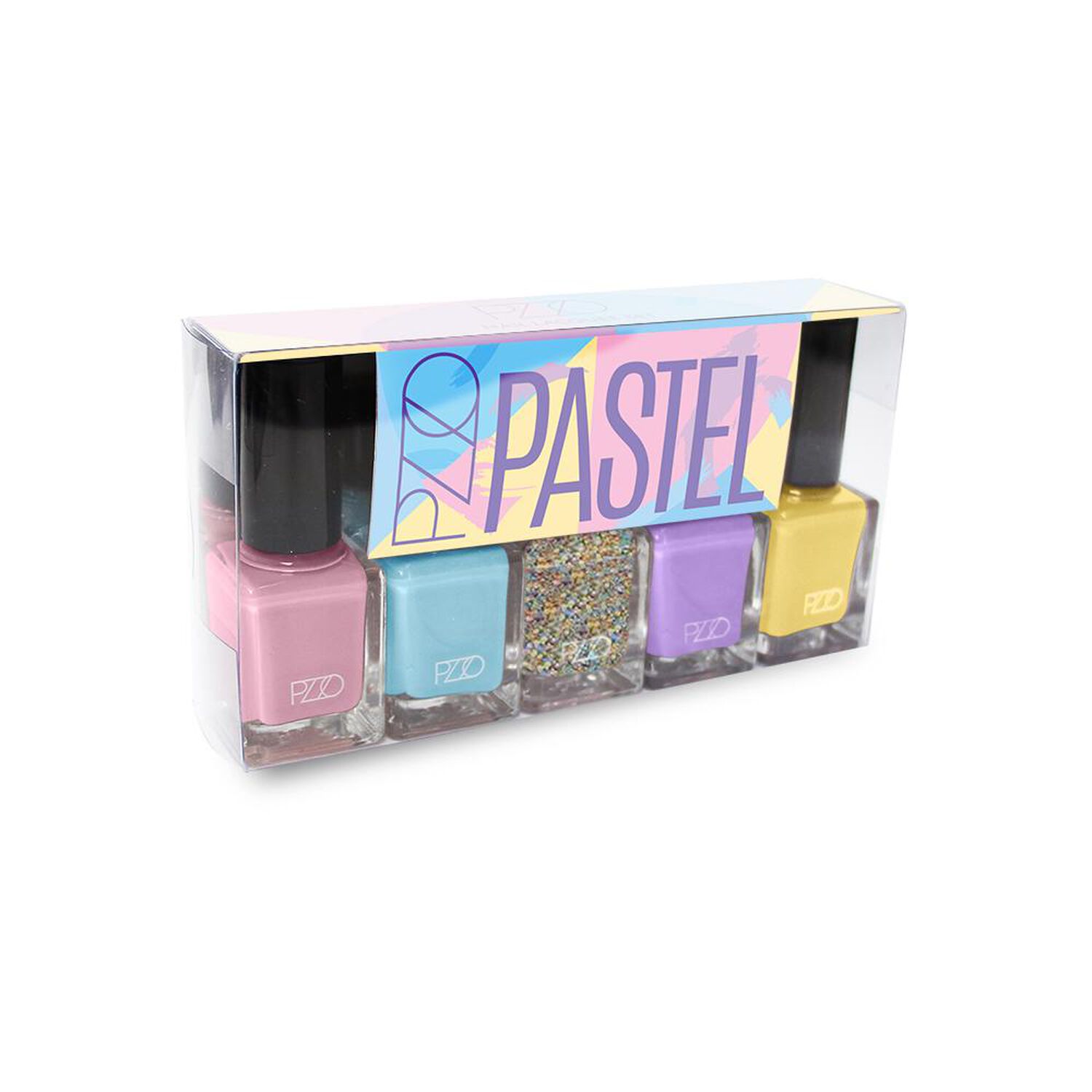 Set Esmaltes Petrizzio Nail Lacquer Pastel / 5 Colores image number 0.0