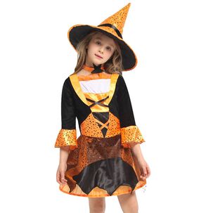 Disfraz Infantil Cosplay Bruja Calabaza