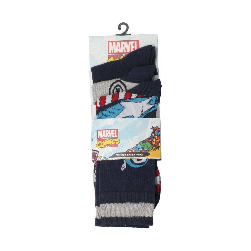 Calcetines Hombre Marvel / 3 Unidades image number 0.0