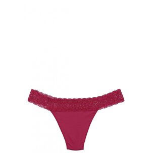 Calzon Microfibra Con Encaje Rojo 2rios