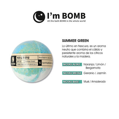 Bomba De Tina Efervescente Summer Green 120g Im Bomb