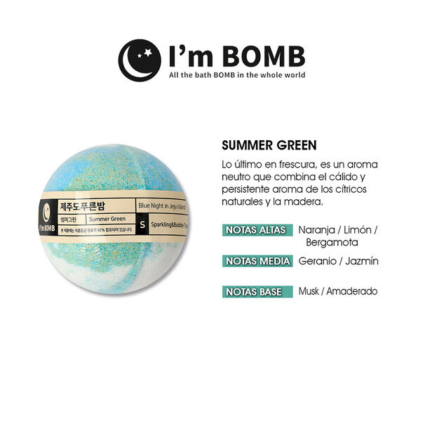 Bomba De Tina Efervescente Summer Green 120g Im Bomb