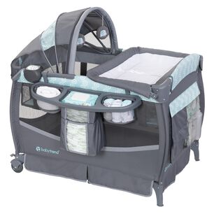 Cuna Corral Deluxe Ii Hexagon Geo Con M&uacute;sica Y Mudador
