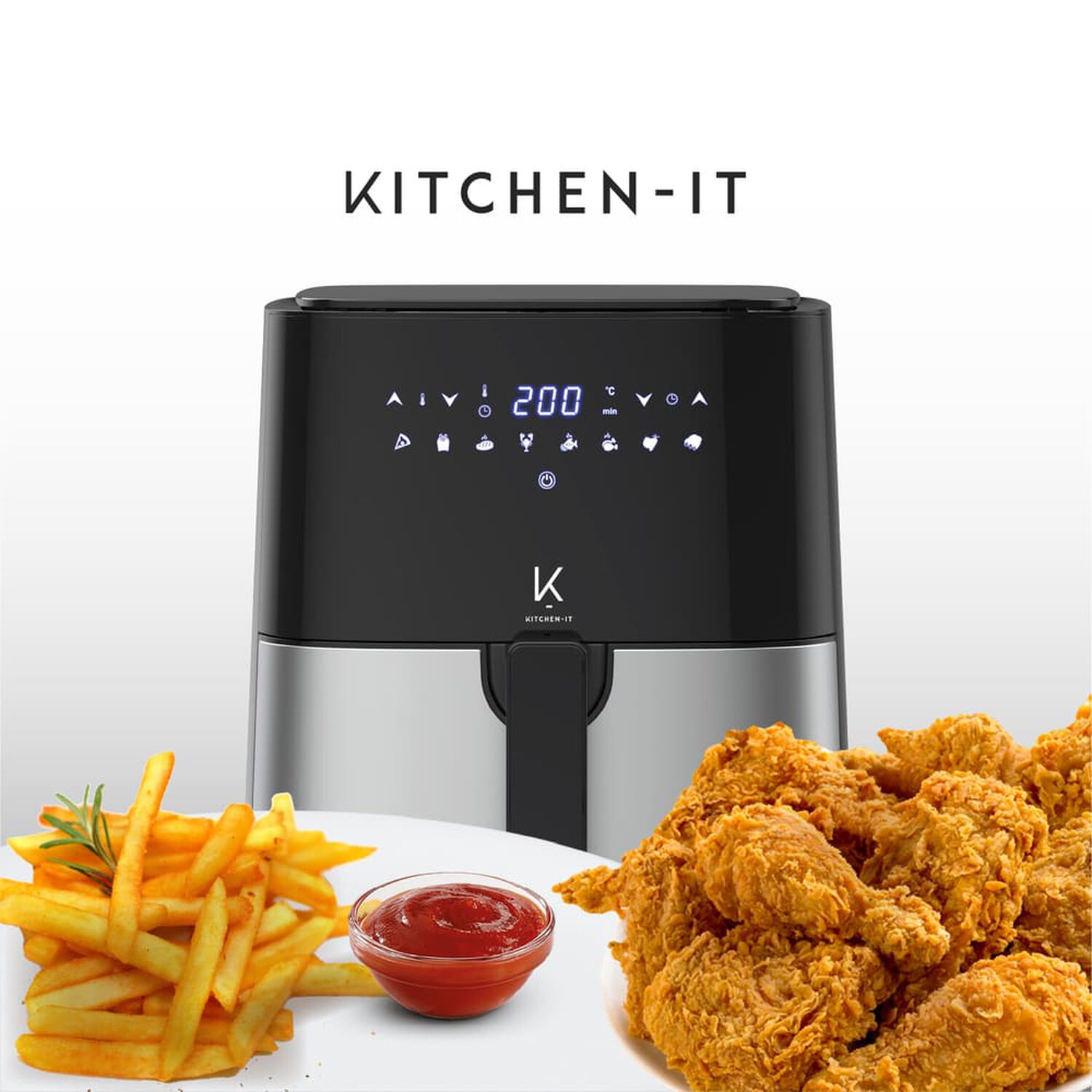 Freidora De Aire Plus Edition 5 Litros Kitchen-it image number 5.0