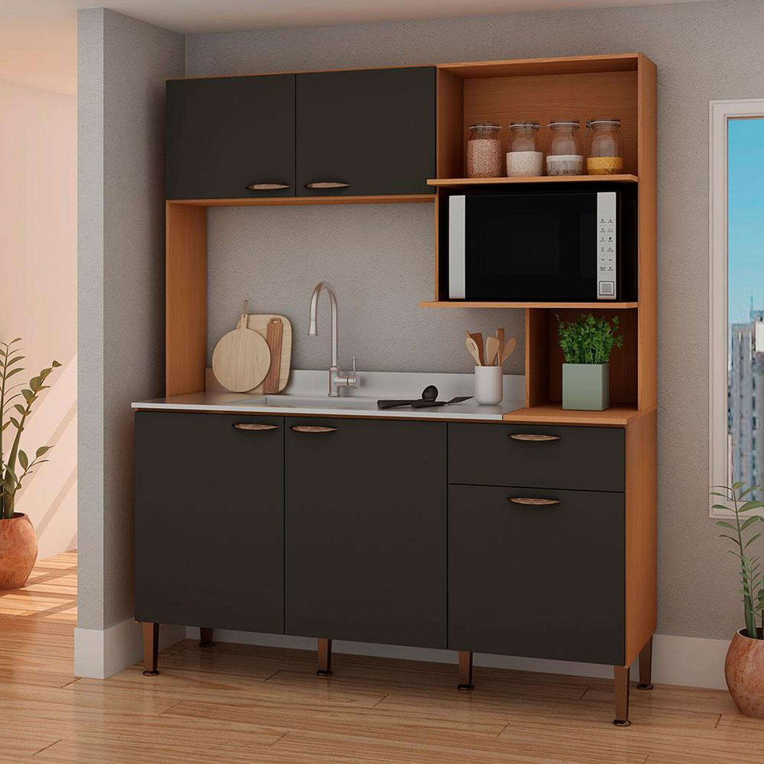 Mueble De Cocina Vekkahome Bella / 5 Puertas / 1 Cajon image number 0.0